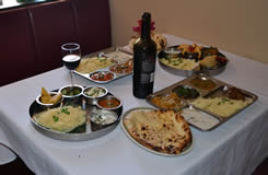 India Palace Table with Food